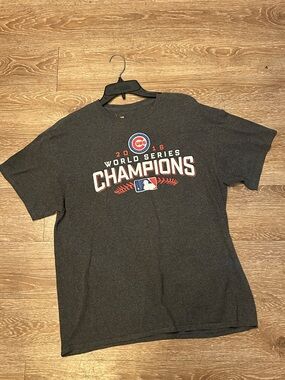 Source Unknown Chicago Cubs 2016 World Series Champions Gray T-Shirt